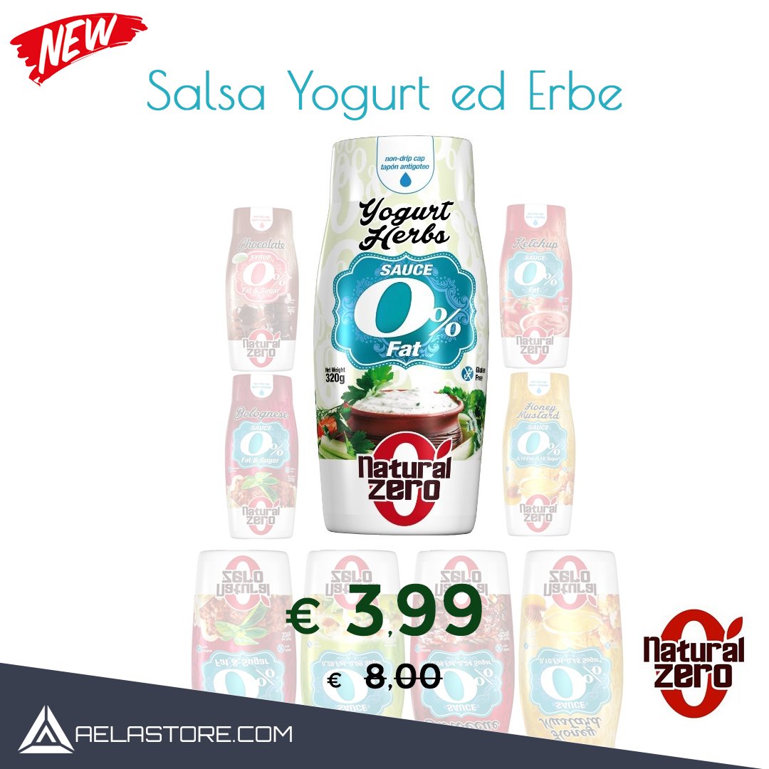Aelastore's tweet photo. Novità Yogurt Erbe Sauce #NaturalZero: Ravviva i tuoi piatti con un sapore migliore, senza sacrificare una dieta.. https://t.co/G8a6IUBeCh https://t.co/4QkE82yGYm