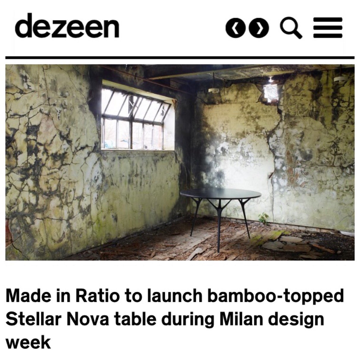 MadeInRatio's tweet image. Thanks @Dezeen for the great piece on our upcoming @fuorisalone exhibition. Come see us in Via Palermo 11 in @Brera_District. #fuorisalone