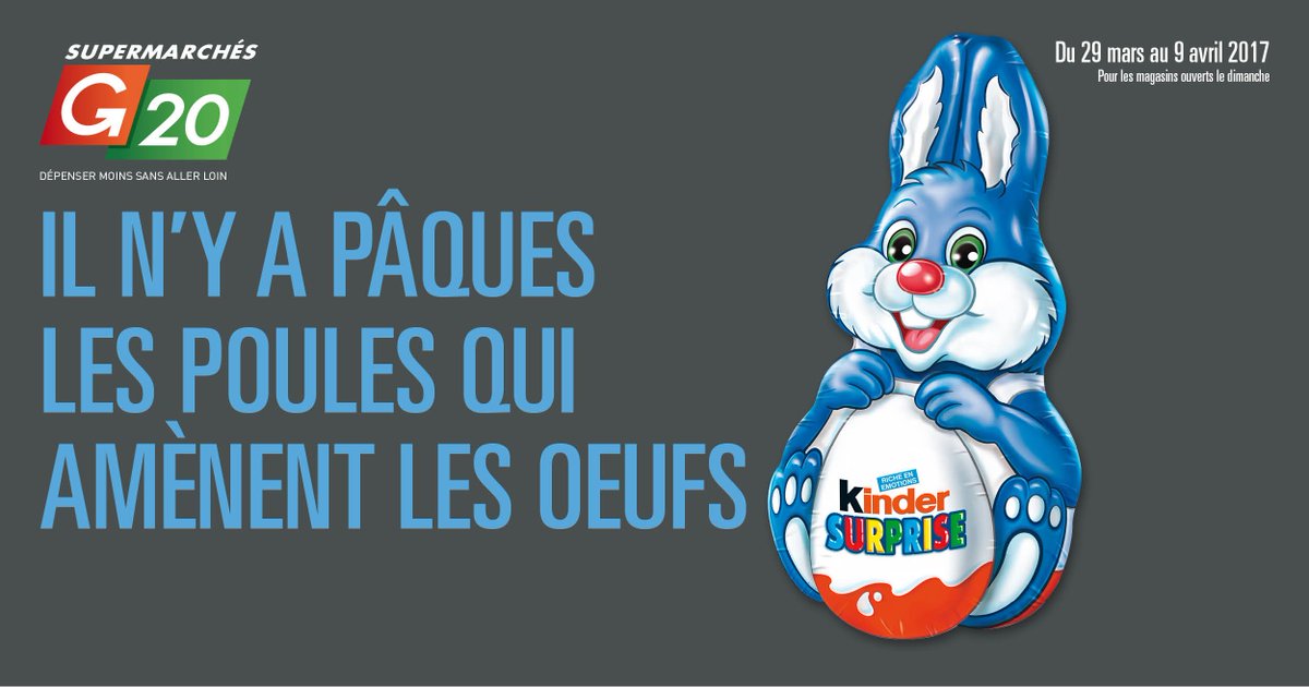 A méditer...préparez la chasse ! Découvrez nos promos du moment sur supermarchesg20.com !! #Pâques #chocolat
