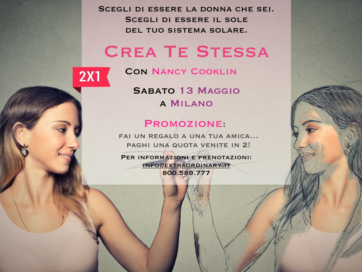 Iscriviti al corso chiamando 800.589.777 oppure scrivici su info@extraordinary.it 
bit.ly/2nZPayA