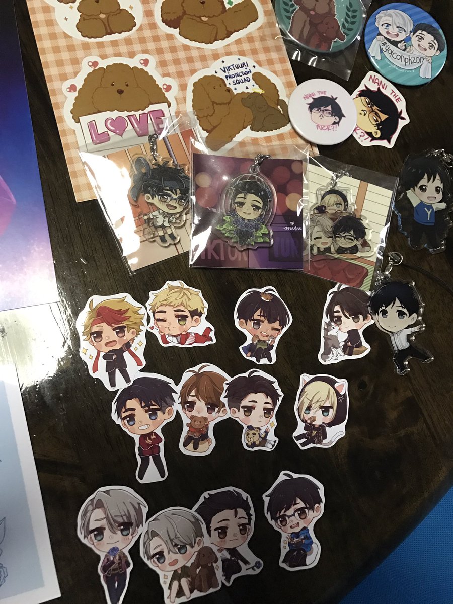 celestehalcyon's tweet image. WHAT A HAUL #yoiconph2017 #goodbyemoney #hellomerch