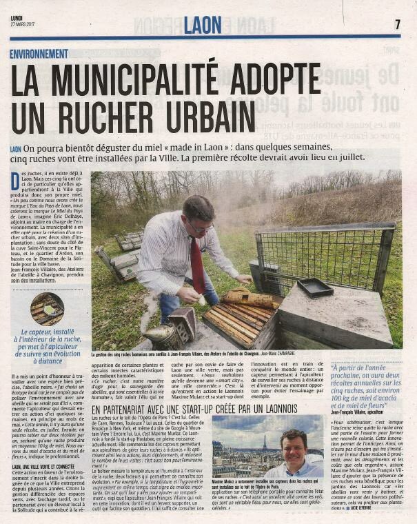 DelhayeEric's tweet photo. @maxime_mularz @hostabee Laon, ville verte et connectée adopte un rucher urbain #abeilles #biodiversité https://t.co/9LYTgN4EQH