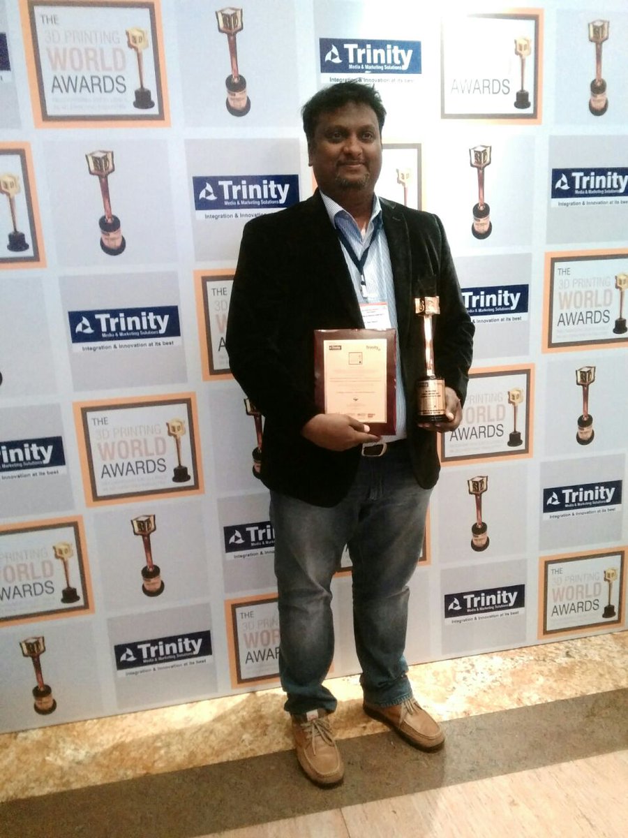 CTARSIN's tweet photo. We won the award for #3DPrinting World Award 2017 for the Best Company in Craniomaxillofacial Services of the Year!
#CTARS https://t.co/eMfgWjAqCQ