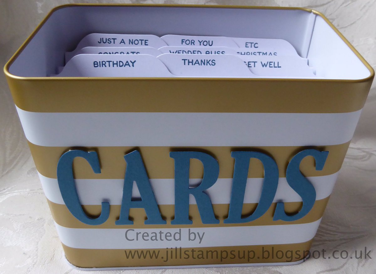 JillStampsUp's tweet photo. Last few days (if stocks last) to get a gorgeous free tin with a £45 spend, don't miss out! #jillstampsup #stampinup #stampinupdemonstrator https://t.co/0oMoAL3ntB