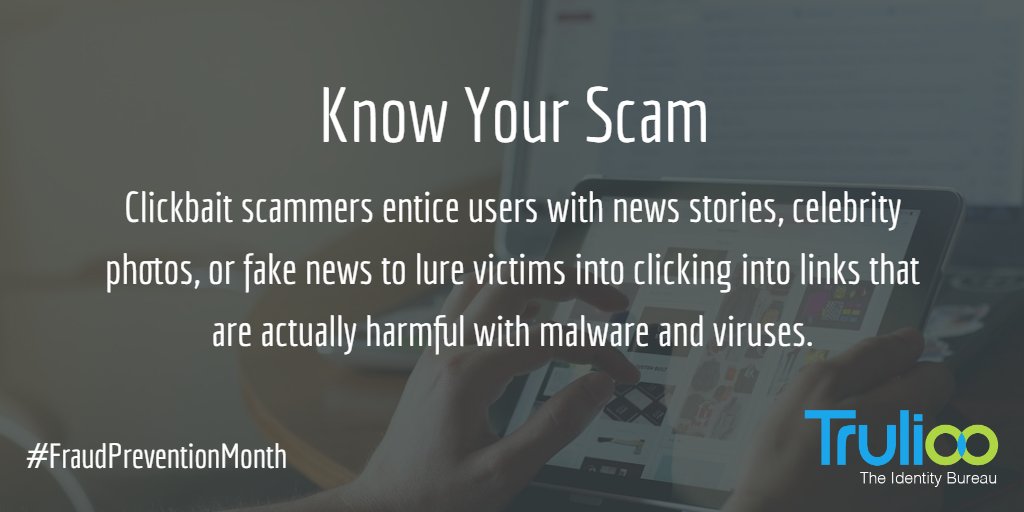 trulioo's tweet photo. Hover over a link to see its true destination before you click. via @tulsabbb #KnowYourScam #FraudPreventionMonth https://t.co/gRcWN27wex https://t.co/xpOWoXdO6w