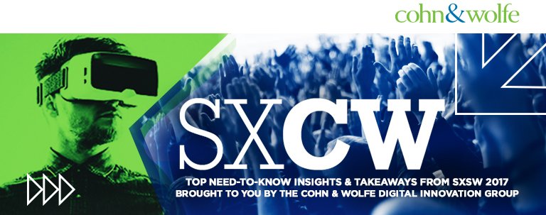 cohnwolfespain's tweet photo. Nuestros compañeros del equipo #CWSXSW estuvieron en Austin y se trajeron estas tendencias #SXSW https://t.co/zVMdwiYAlU https://t.co/5lRNy9LGPZ