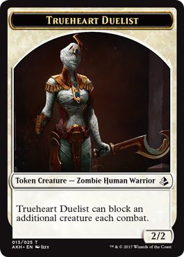 Embalm is a new activated ability in #MTGAKH. Every card that has embalm will have its own token! Like Trueheart Duelist! #MTG Embalm is a new activated ability in #MTGAKH. Every card that has embalm will have its own token! Like Trueheart Duelist! #MTG