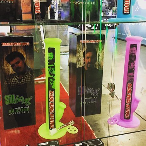 Starting to see the Trailer Park Boys sili-bongs in every shop! Get yours fam! #420famous