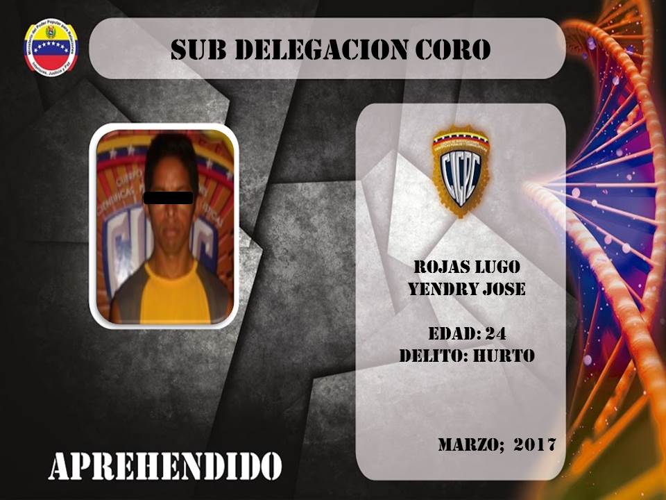 @sdcorocicpc CAPTURA SUJETO POR DELITO DE HURTO EN EL MUNICIPIO COLINA <a href="/cramirezCICPC/">Ramirez CICPC</a>  <a href="/cacsvzla/">Cesar Cardenas</a>