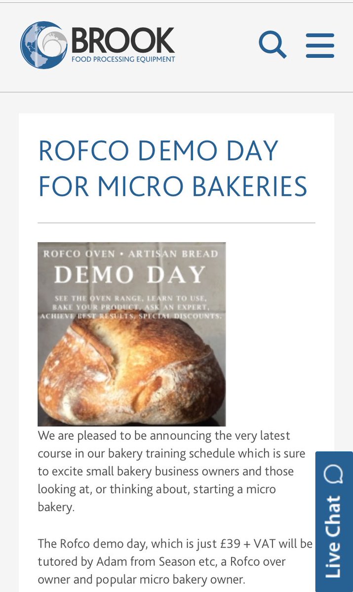 Another #rofco demo day taking place at <a href="/brook_food/">Brook Food & Bakery Equipment</a> this may with @Season_Adam. If you're considering one or have one and need advice. Book!