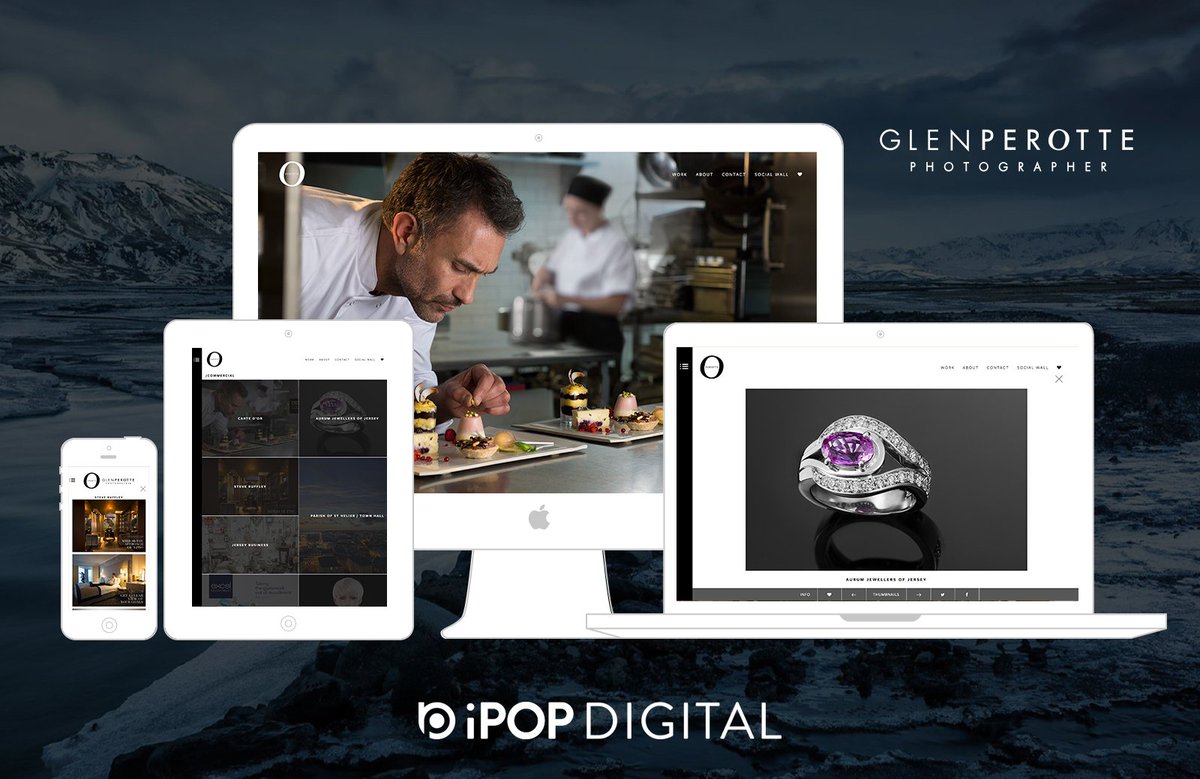 iPOP recently developed a new website for one of Jersey's top photographers <a href="/GlenPerotte/">Glen Perotte</a>. View the site here: glenperotte.com