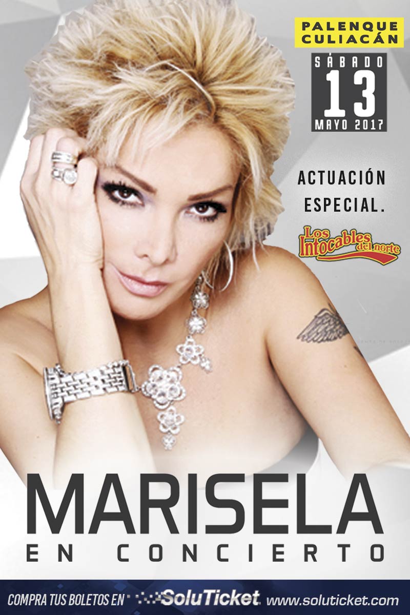 soluticket's tweet photo. #LaDamadeHierro #Marisela en #elpalenquedeCuliacan el 13 de mayo, actuacion especial #losintocablesdelnorte  https://t.co/Ig5FrzAhd4 https://t.co/cUmcl6PYsY