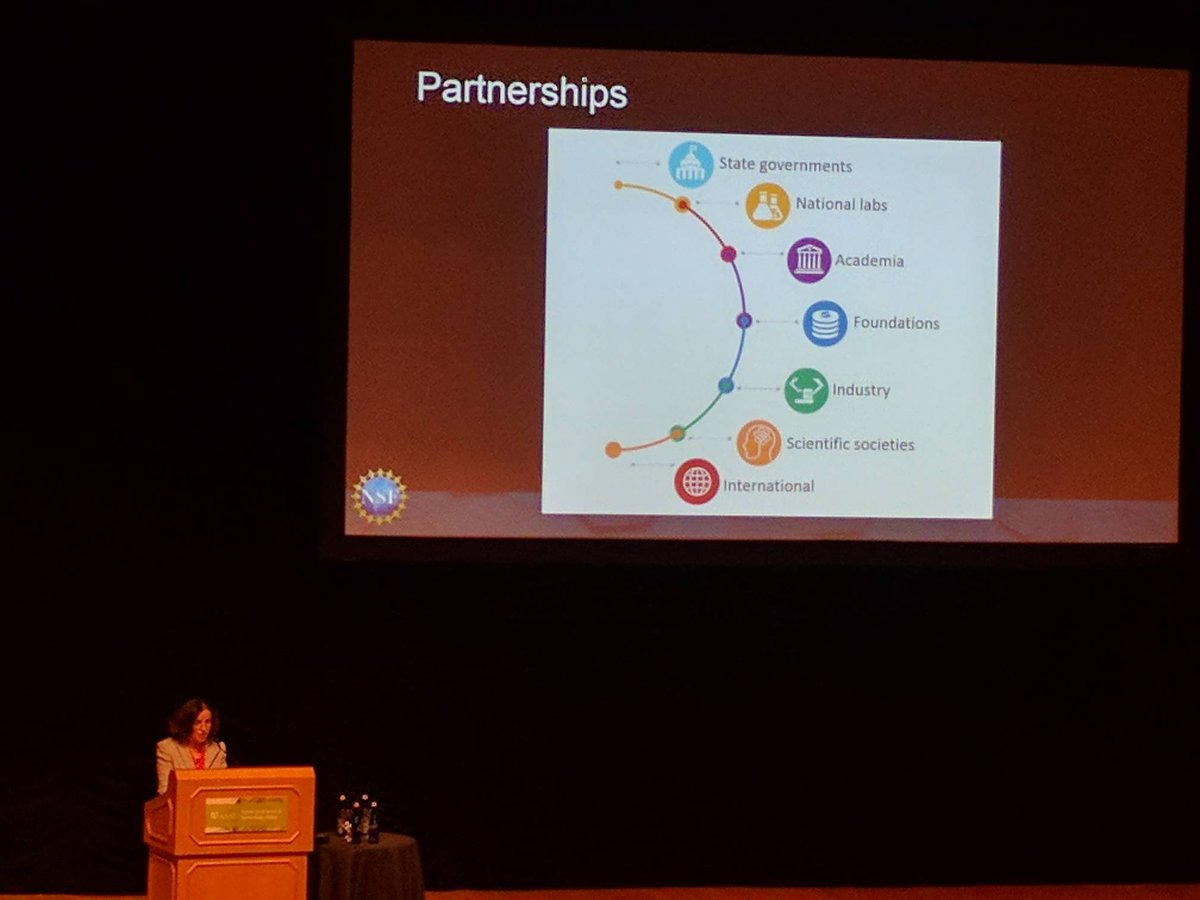 Now, Dr. France Córdova talks about the role of <a href="/NSF/">U.S. National Science Foundation</a> within the interagency community. #AAASForum