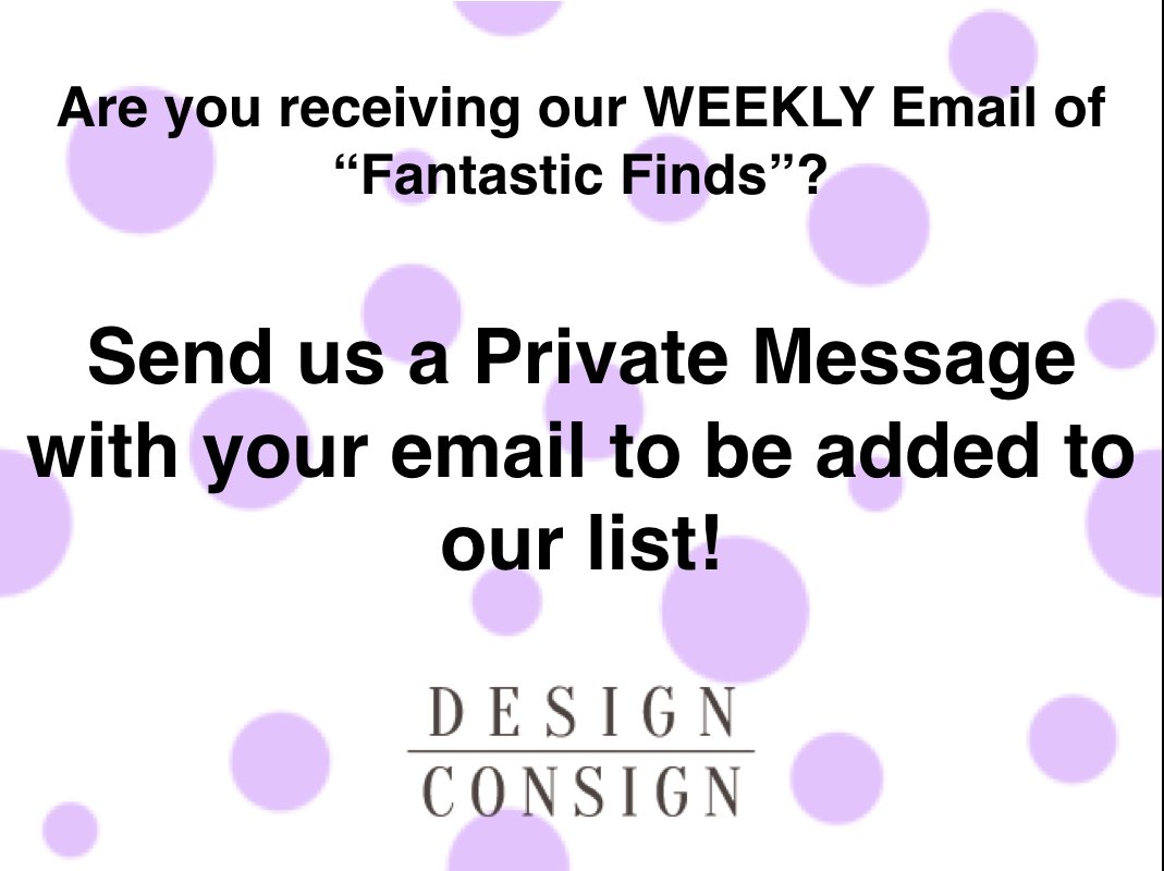 DesignConsignNJ's tweet photo. If you're already part of our email list, tag a friend who would want to join! #Shop to support #domesticviolence victims! https://t.co/5t9ZHZ47F2