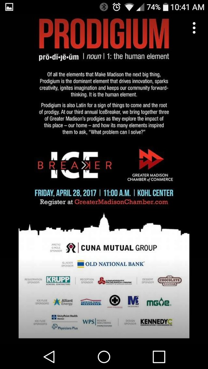 UWMadisonURP's tweet image. MT @prezbiz: Register today! Selling out fast! greatermadisonchamber.com/programs-event… #Prodigium