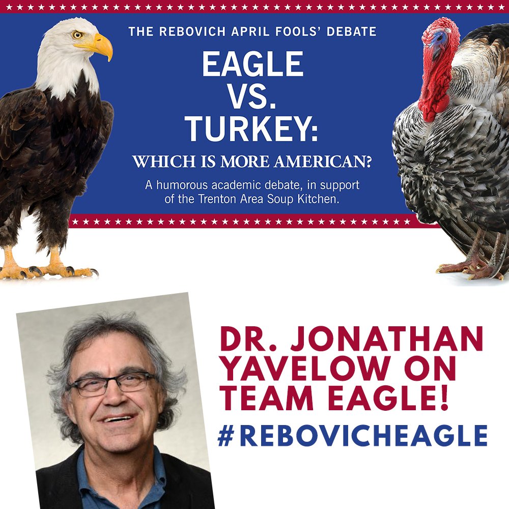 RiderSciAlumni's tweet photo. hey #RiderScience alums! Come see Dr. Yavelow in the @RebovichInst Eagle vs. Turkey debate on 4/3 in the Mercer Room https://t.co/oCv8ncE8RY https://t.co/gvXNCxBA8c
