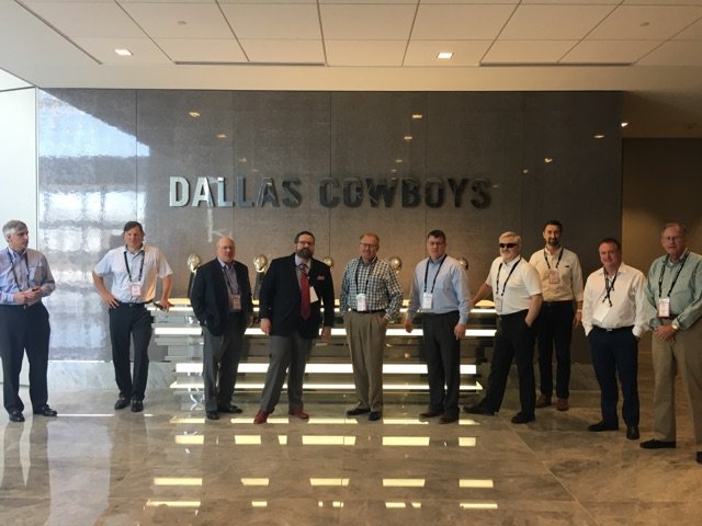 NAIGlobal's tweet photo. Last week during our annual Leadership Summit, a handful of NAI members went on a tour to see the Dallas Cowboys Headquarters, the Star! https://t.co/Yap9ZQmrXC