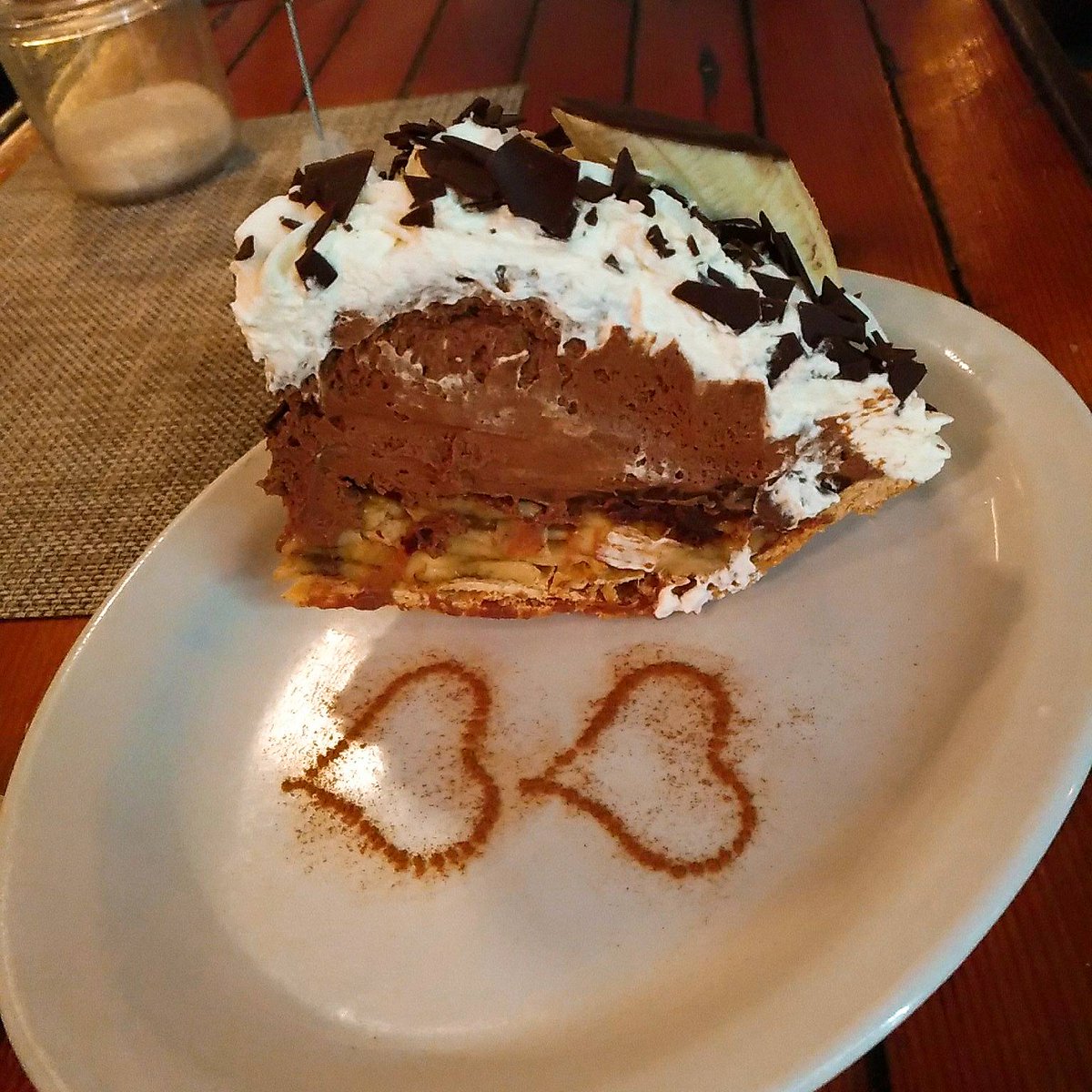 vanfoodies's tweet photo. Chocolate Banana Cream Pie @aphroditescafe - Dark chocolate mousse, organic bananas, whipped cream. Part of @vanfoodster #PieChallengeYVR https://t.co/EBMezfHiom