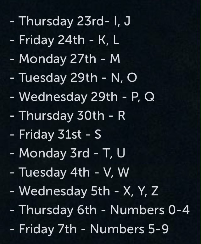 JagexHelpSamo's tweet image. Reminder: today&apos;s name release of letter M names will be at 14:30-15:30 UTC - that&apos;s 15:30-16:30 UK time!

The full schedule: