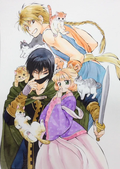 暁のヨナ23巻、来月20日発売になります。130〜134話、番外編2本収録です。番外編「ゆく年くる年」は割とお気に入りかな。
最近全巻集めたという方もいらっしゃるみたいで…22巻もあるのに嬉しい〜(*⁰▿⁰*) 