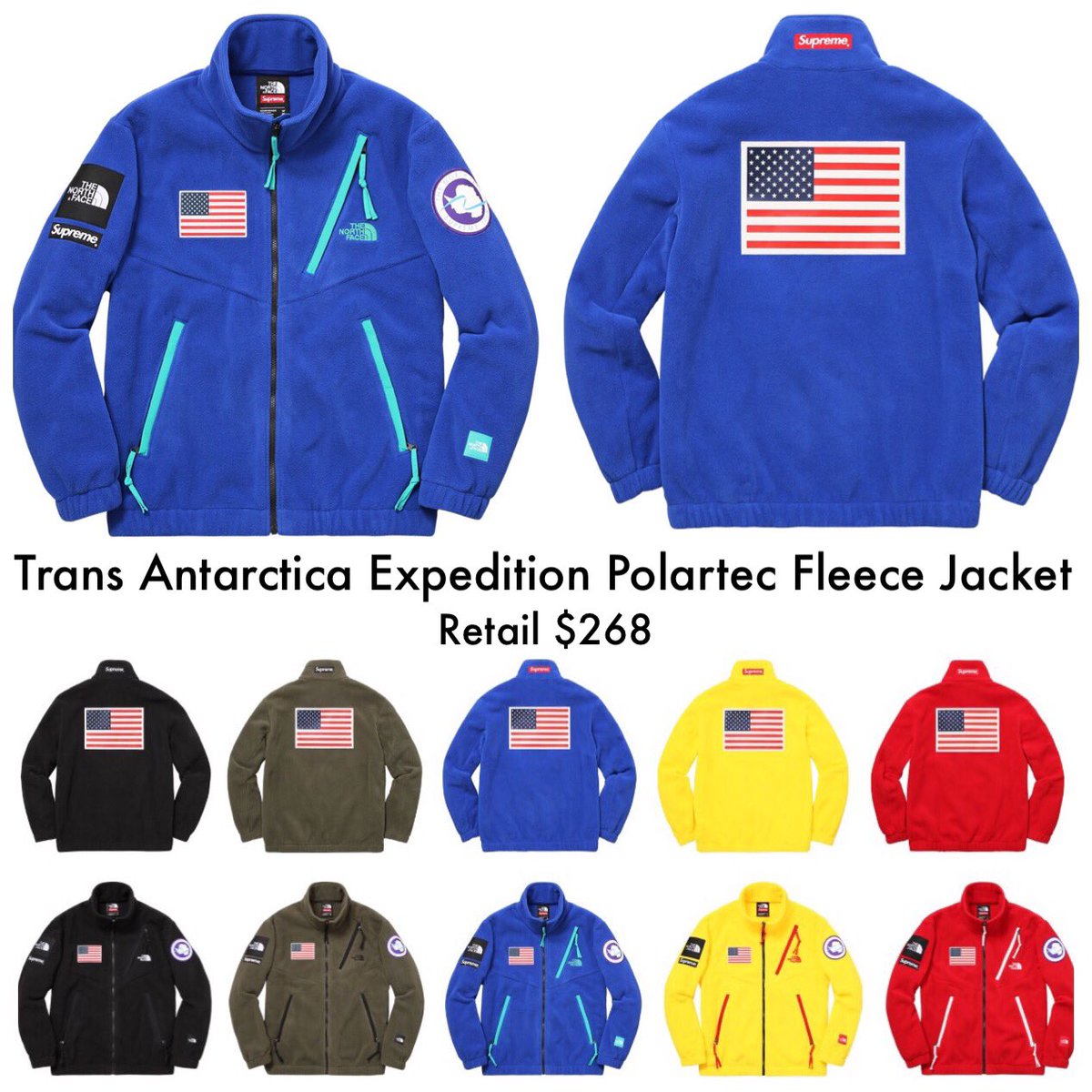 supreme north face jacket retail