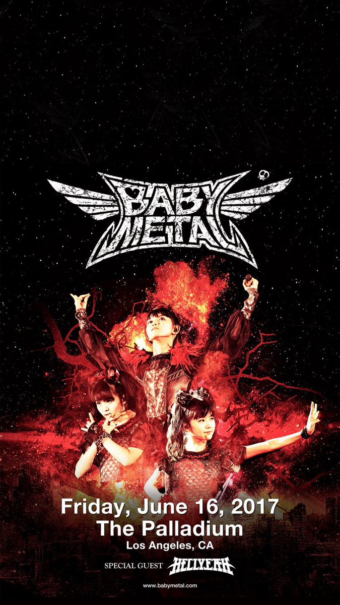 Deer Live 赤いニット帽 On Twitter Iphone用の壁紙death Babymetal Us Tour 2017 Special Headline Show In La Babymetal Su Metal Yuimetal Moametal