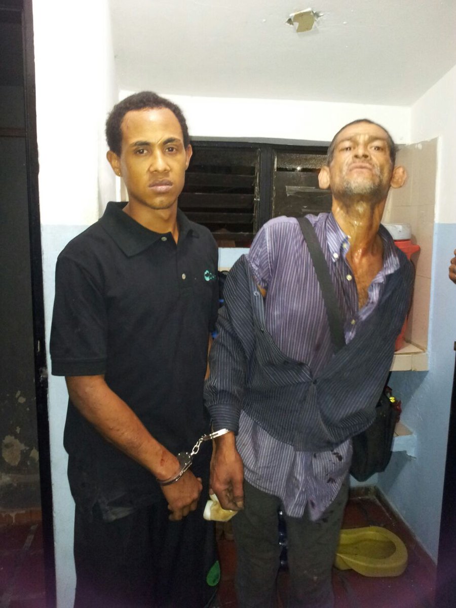 asoteainforma's tweet image. Se capturan 2 delincuentes luego de haber hurtado una batería, los mismos trataron de escapar por calle 1 pero vigilancia los atrapó.