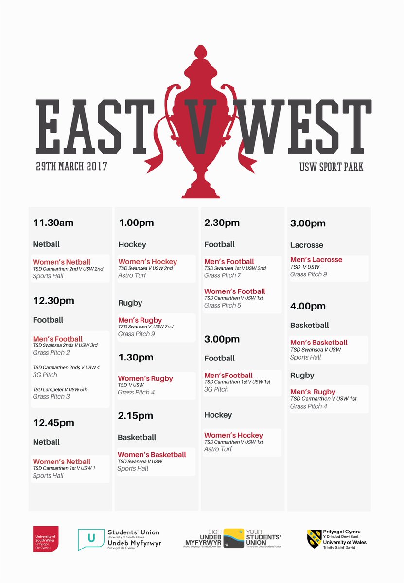 #EastVsWest2 is almost upon us...

uswsu.com/events/east-vs…  

#EastisBest #TeamUSW