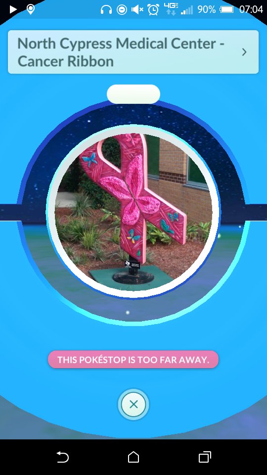 CypressPokemon's tweet photo. they changed the pokestops at north cypress medical center to be not all fountains https://t.co/k35XJauB51