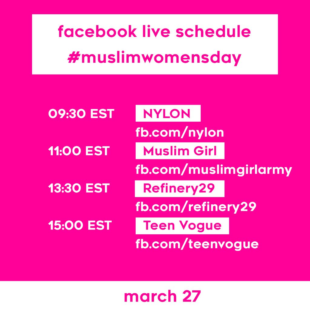happy FIRST EVER #muslimwomensday!!! keep an eye out for these awesome highlights today. here's to passing the mic 🎤
