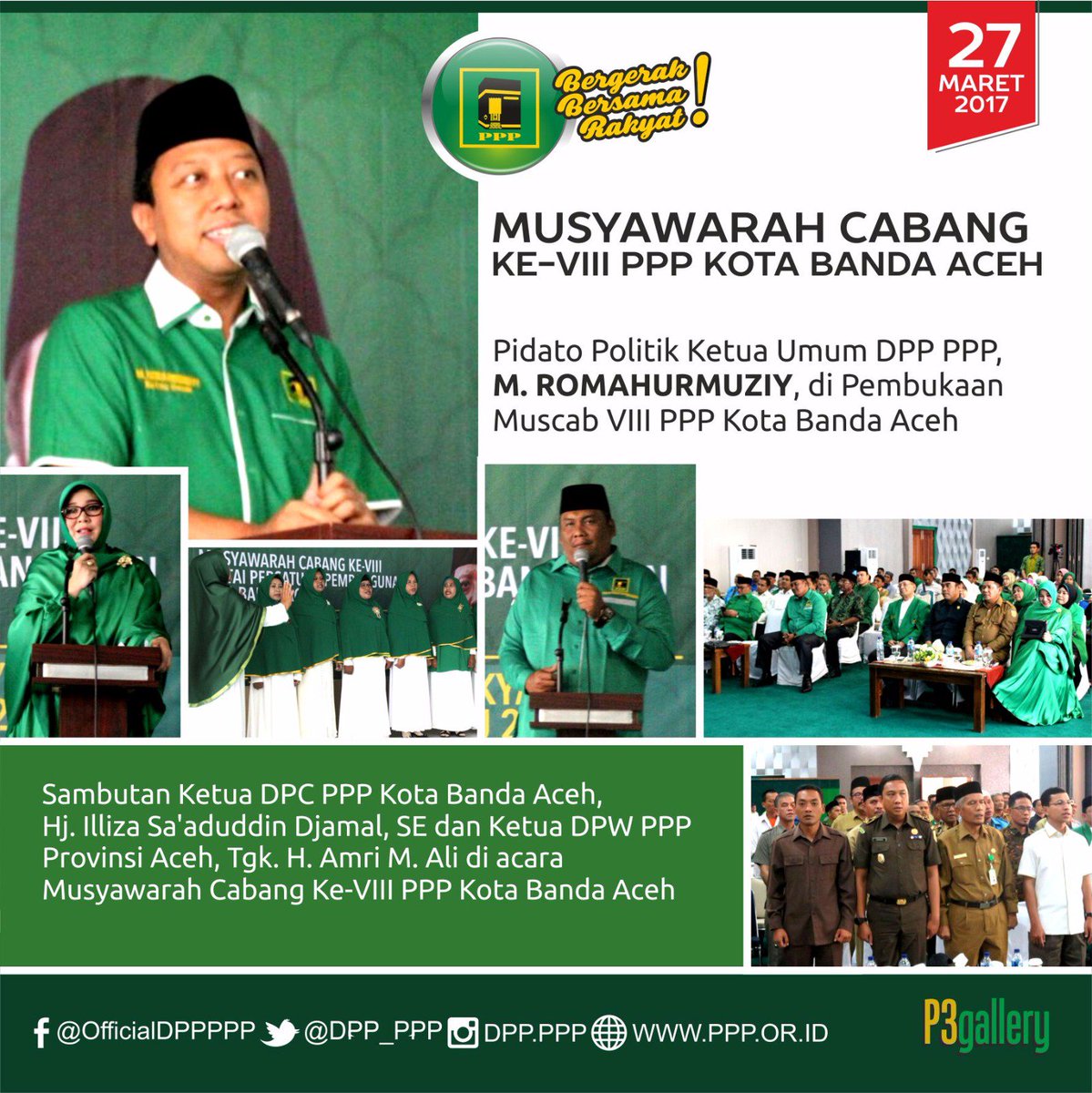 Pidato Politik Ketum <a href="/DPP_PPP/">DPP PPP</a>, @MRomahurmuziy pd Pembukaan Muscab PPP Kota Banda Acah
#PPPBergerak
#Romahurmuziy