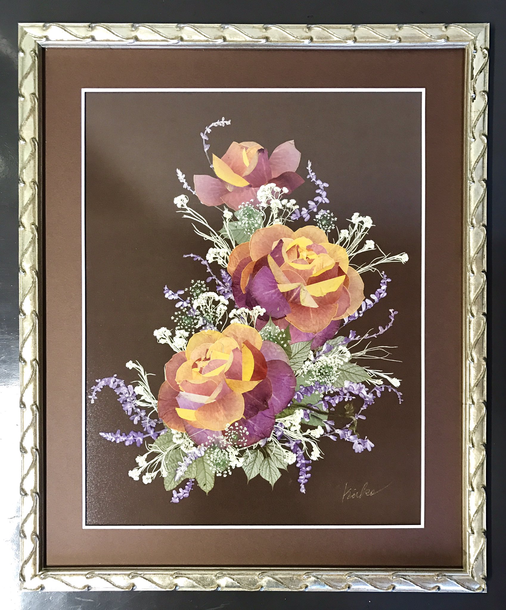 押し花サロン スイートアリッサム 完成 使用花材 バラ チェリーブランデー アメジストセージ ヤマハハコ 葛 レースフラワー 押し花 花のある暮らし Pressedflower T Co Gkgtoslb3q Twitter