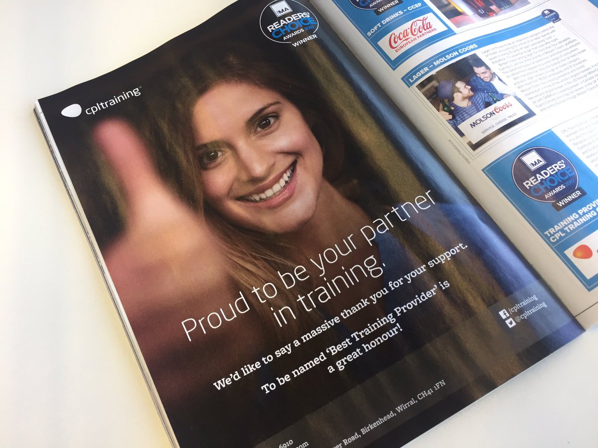 cpllearning's tweet image. Proud to be named &apos;Best Training Provider&apos; in the 2017 @morningad Choice Awards! A massive thank you to everyone for all your support 😃🍻
