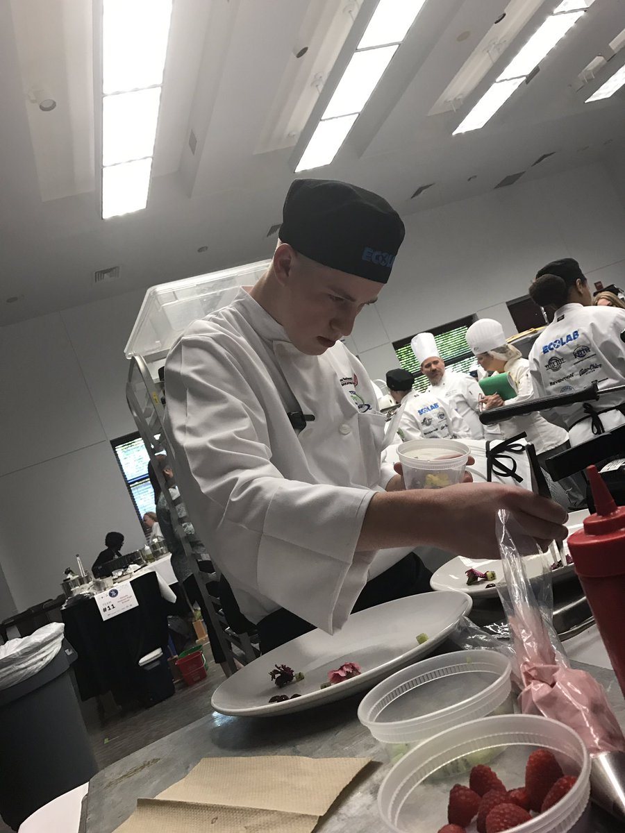 RCHSCulinary's tweet photo. @ProStart State Invitational. Didn't place but the kids were incredible! #culinaryarts #wevegotthis #txprostart #RCgoat @TXRestAssoc https://t.co/baYhRpAjRE