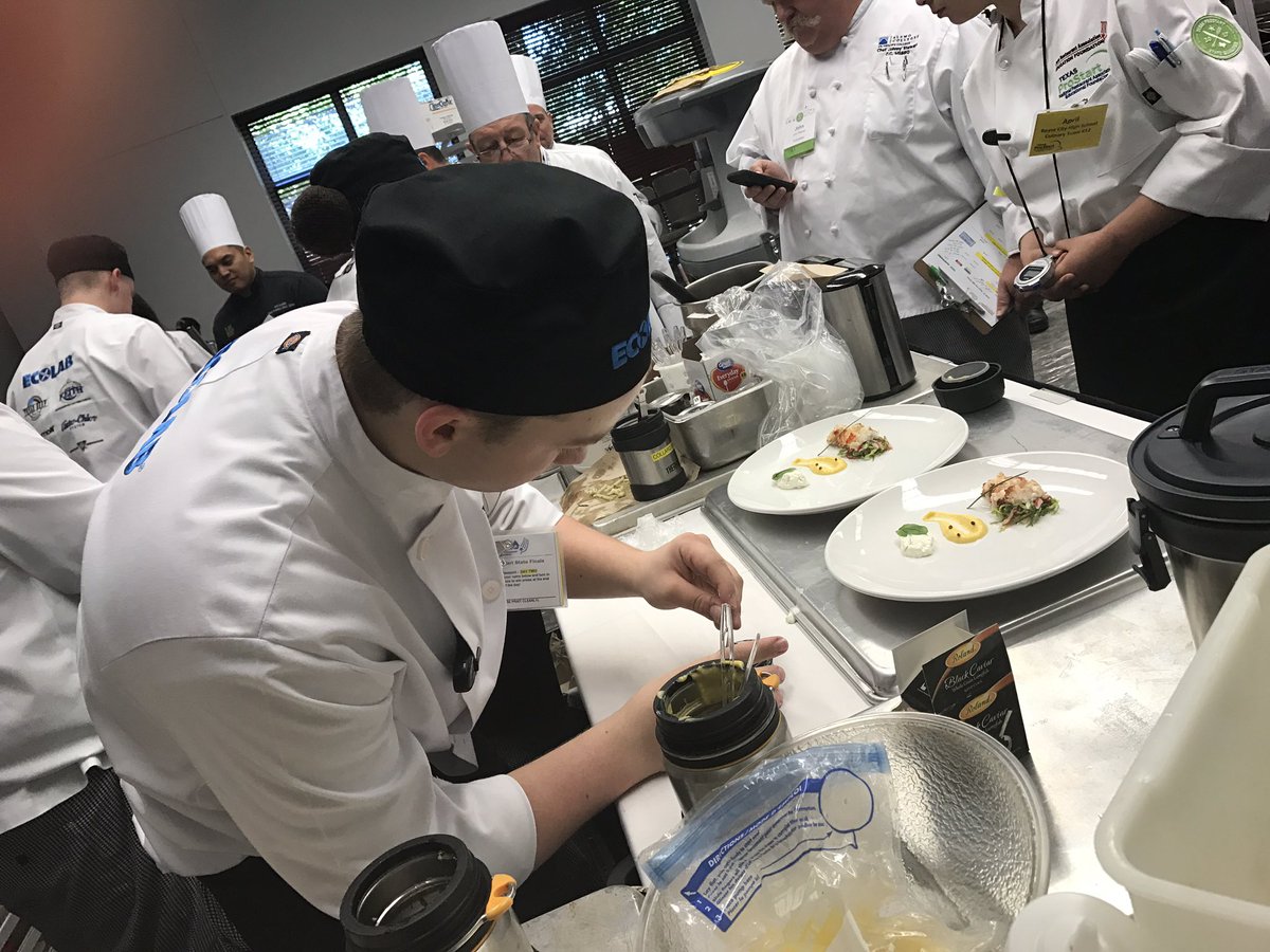 RCHSCulinary's tweet photo. @ProStart State Invitational. Didn't place but the kids were incredible! #culinaryarts #wevegotthis #txprostart #RCgoat @TXRestAssoc https://t.co/baYhRpAjRE