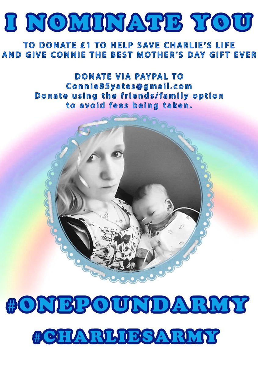 Please donate as much as you can! #charliesfight #CharliesArmy