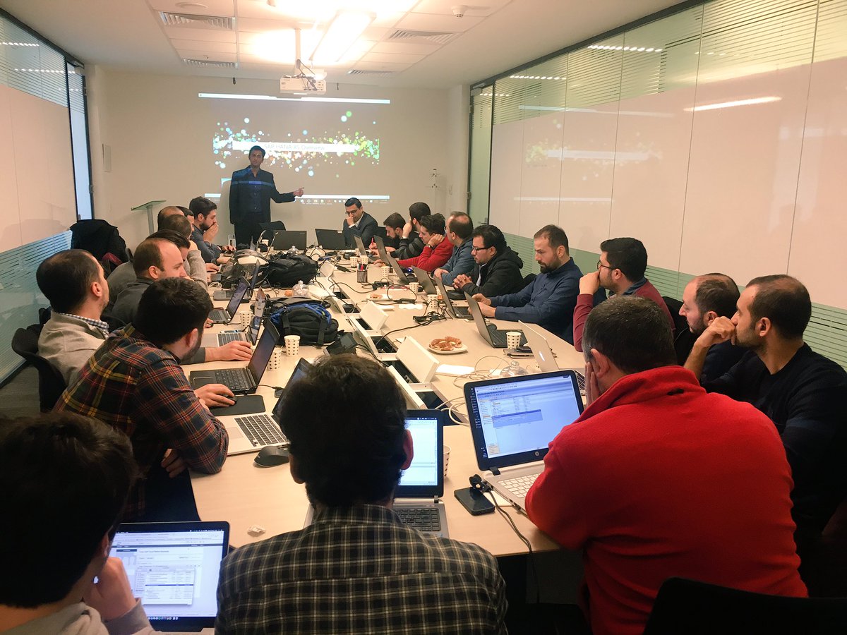 SolCenTGI's tweet photo. SAP Cloud Platform Technical Academy in Istanbul. Day 1! 👊🏻 #SAPCloudPlatform #SAP https://t.co/eYJvXGfHf9