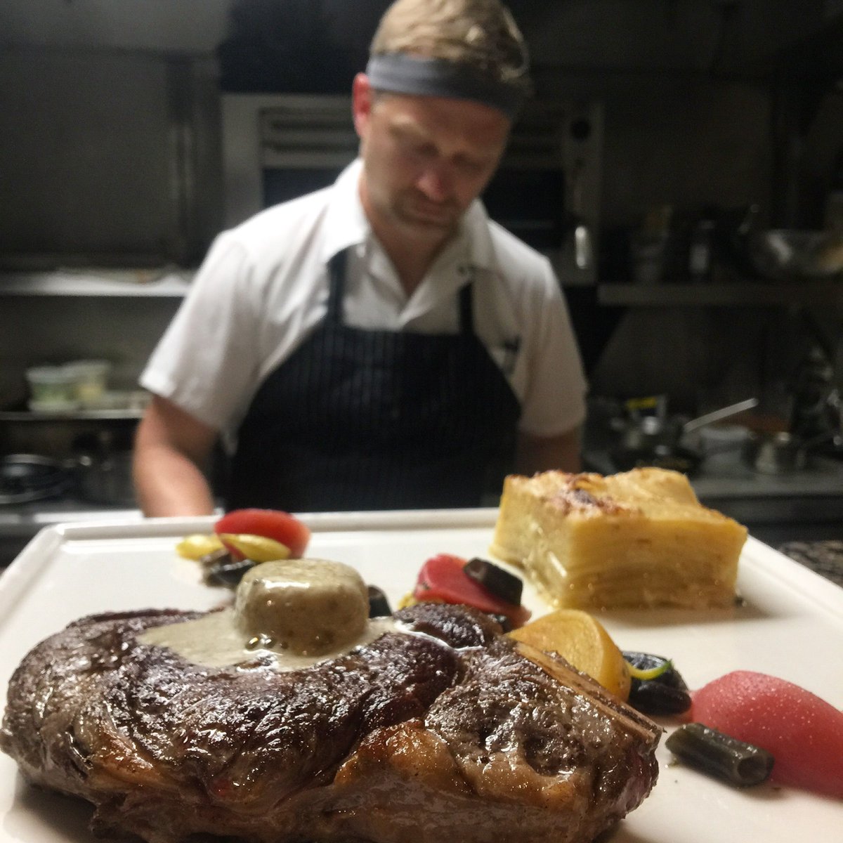 Grass-Fee Rib-Eye from Wolf Creek Farm....