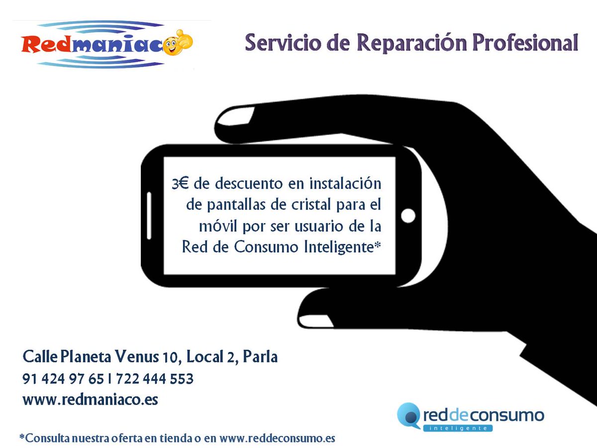 RedmaniacoEs's tweet photo. Servicio técnico, venta-reparación de ordenadores, tablet y móviles #redmaniaco https://t.co/W36FGNN5f9  #RdCI #Parla https://t.co/HFVJ9tZU19
