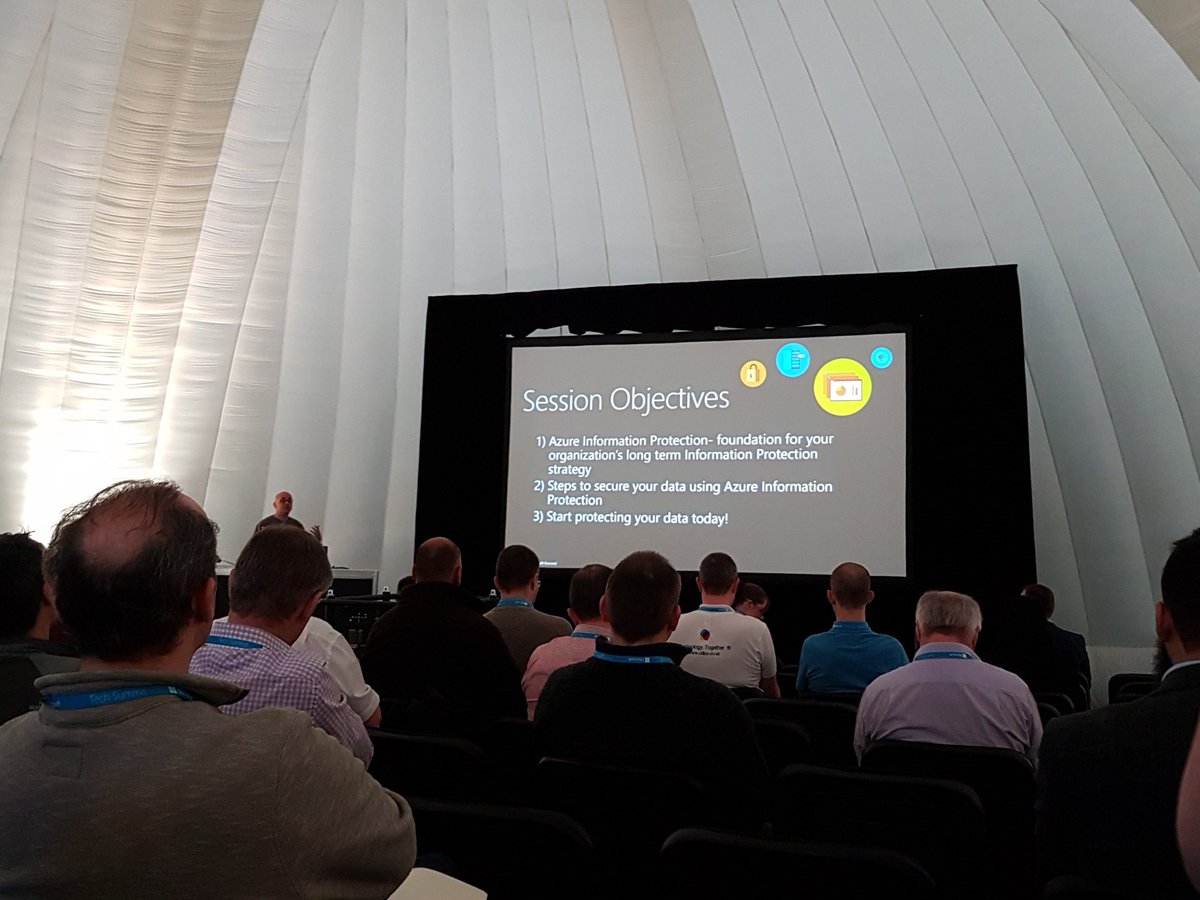 Domain105's tweet image. #MicrosoftTechSUmmit just in a session now on #Azure information protection with the#Microsoft GPM of AIP