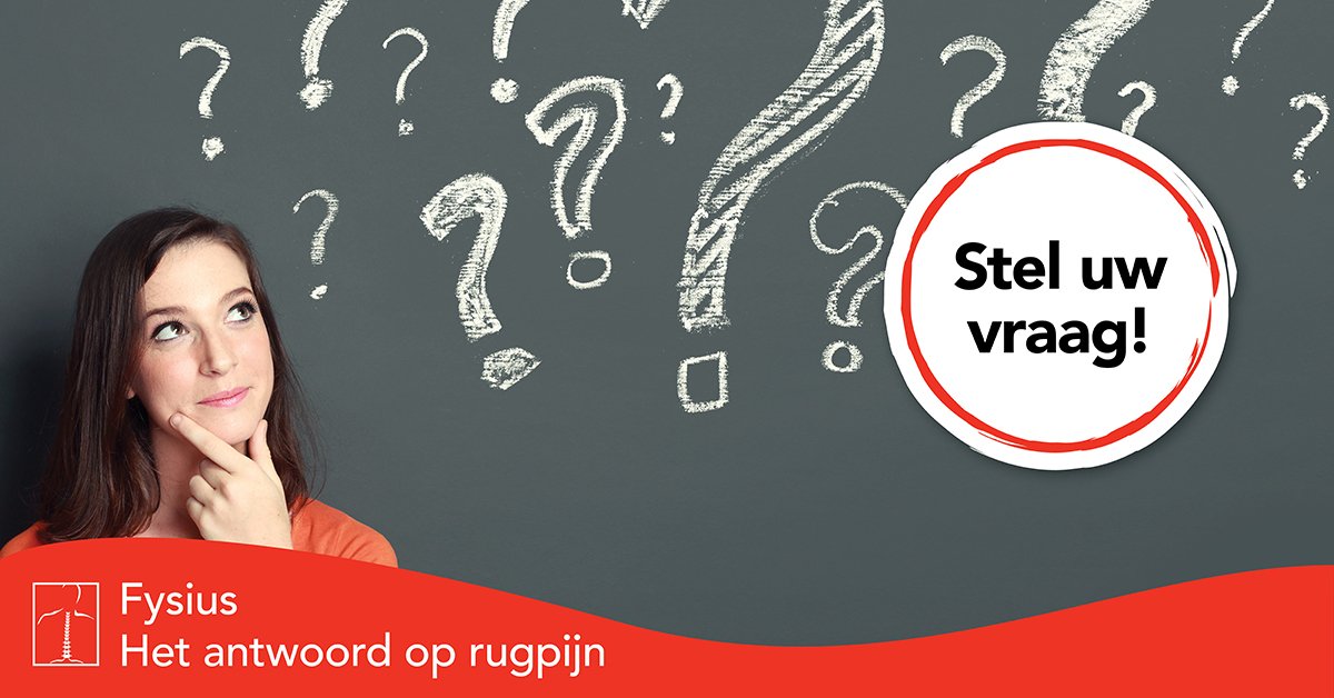 FysiusRugexpert's tweet photo. Heeft u een vraag over #rugklachten? Stel deze aan onze #Rugexperts!
https://t.co/KvtshmWZW0 #NationaleWeekTegenRugpijn https://t.co/VEwAoHc5zR