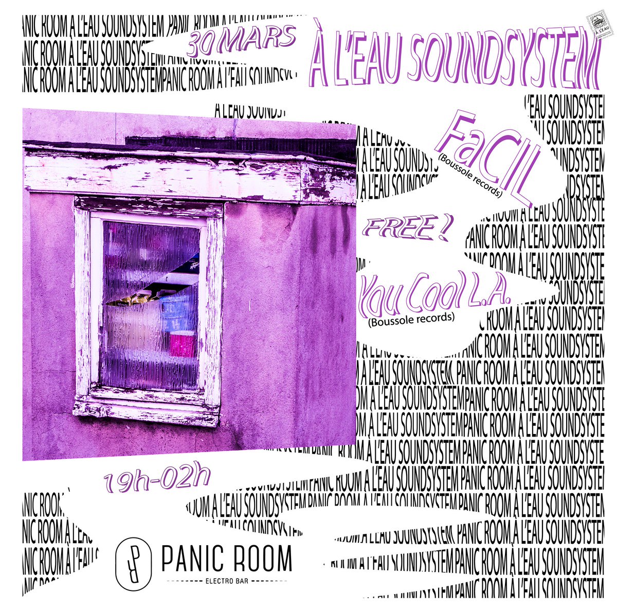 Paris 📣 De retour au <a href="/GotoPanicRoom/">Panic Room</a> jeudi soir ! Merci <a href="/aleaumusic/">À L'EAU</a> pour l’invit 💜 facebook.com/events/1331801…