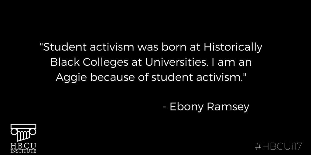 tlstrayhorn's tweet photo. .@EMR1913 speaks on student activism #HBCUi17 @ACPAConvention... https://t.co/mQcMqsShGN