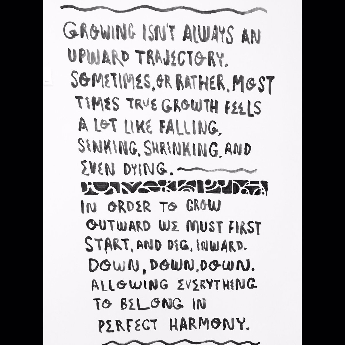 natashapehr's tweet photo. "Most times true growth feels a lot like falling." #kylesteed #dallasartist #mondaymotivation https://t.co/4Y1hCDjlNO