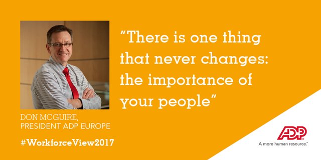 LeePopkiewicz1's tweet photo. In organisations, one thing never changes: the importance of #people #ADP research #workforceview2017 via @ADP_UK https://t.co/Ba35AFIIOO https://t.co/LEIjrOKzYx