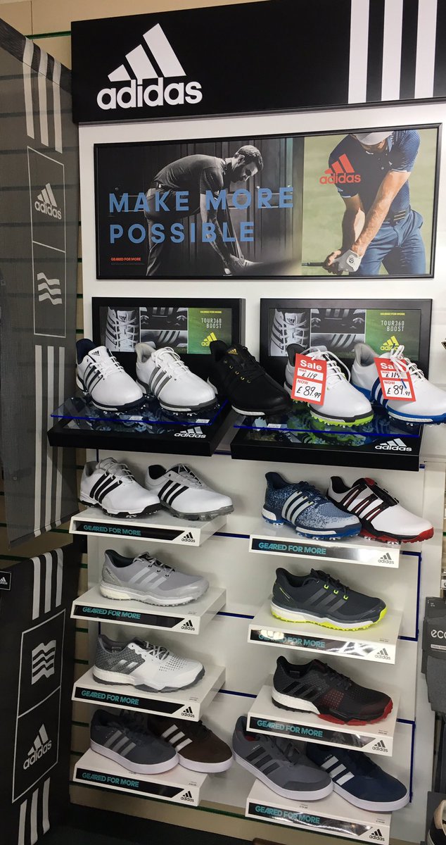 GolfersChoiceUK's tweet photo. New @adidasGolfEU Display looking fantastic in store. #boost #BoostBoa @ianfergie9 #Tour360 #GripMore https://t.co/8Y7kHJ7hCH
