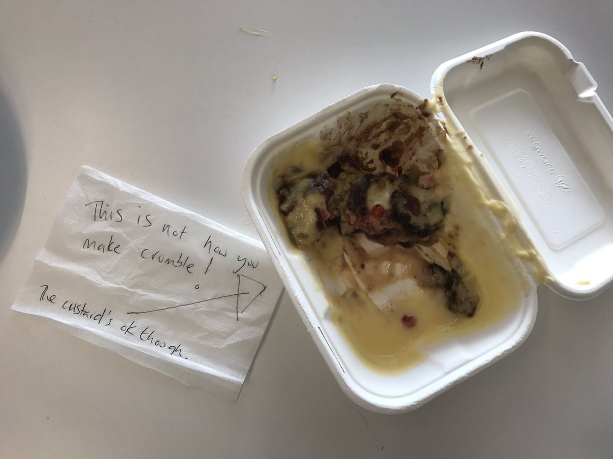 clarefallon's tweet photo. The BBC canteen doesn't have a twitter account. So I'm leaving feedback via napkin. https://t.co/b4JMM0uF3U
