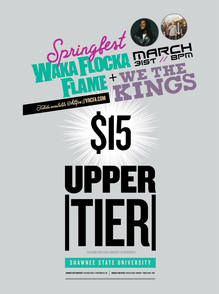 SSUSPB's tweet photo. What better way to kick off the week than with a special ticket? If you haven't purchased your ticket yet don't miss out! #SSUSpringfest2017 https://t.co/4KG9yEinoa