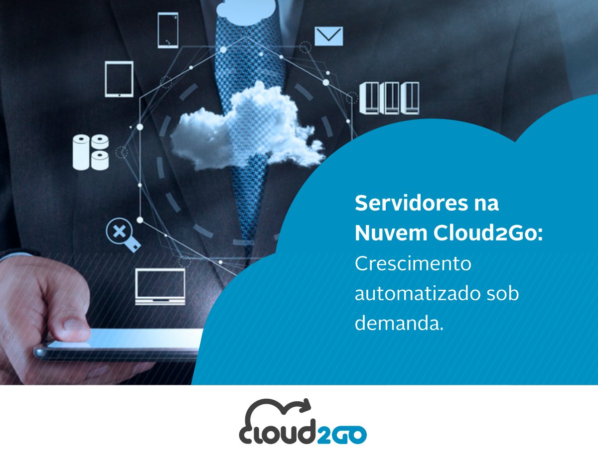 Servidores na Nuvem da Cloud2Go: aumente ou diminua a capacidade de acordo com sua utilização. Confira: bit.ly/2aPaxHU