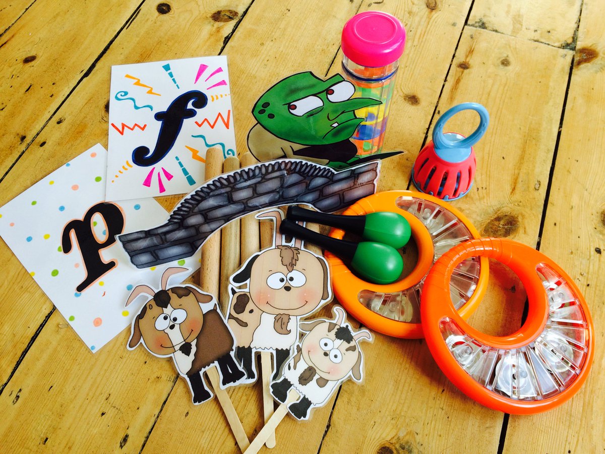 Today in Musical Beginnings we are learning about FORTE &amp; PIANO with the help of lots of musical instruments &amp; the Three Billy Goats Gruff!